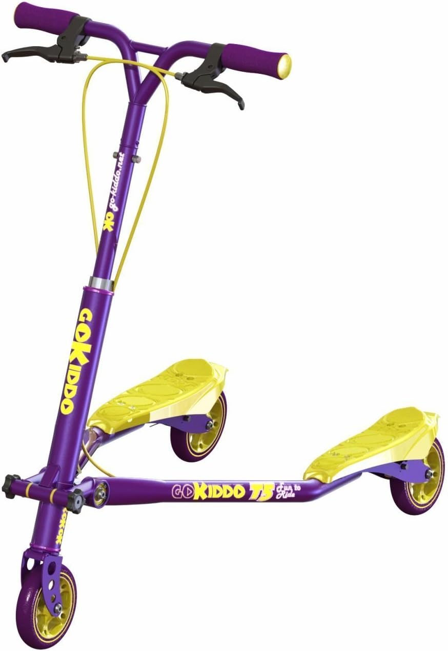 Go-Kiddo T5 Carving 3 Wheel Scooter For Adults Blue (Purple)