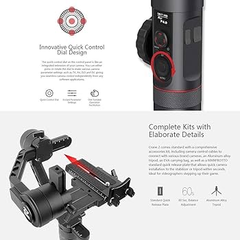 その他 Zhiyun Crane 2 Gimbal Zhiyun Crane 2 Gimbal Stabilizer Fiyatları, Özellikleri ve