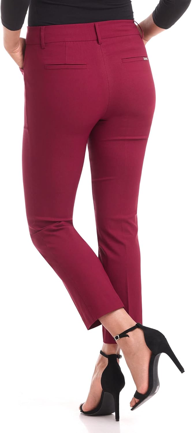 Rekucci Women's Super Stretch Millennium Straight Leg Pant with Front Pockets - Image 3