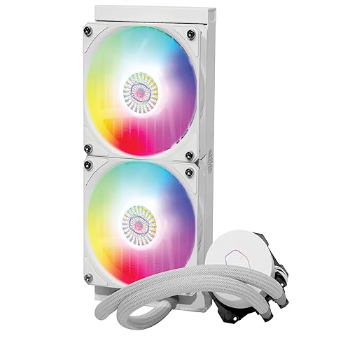 Miniatura 12 de Cooler Master MasterLiquid ML240L ARGB V2 Enfriador líquido de CPU AIO de bucle cerrado blanco, bomba de doble cámara, radiador de 9.449 in,
