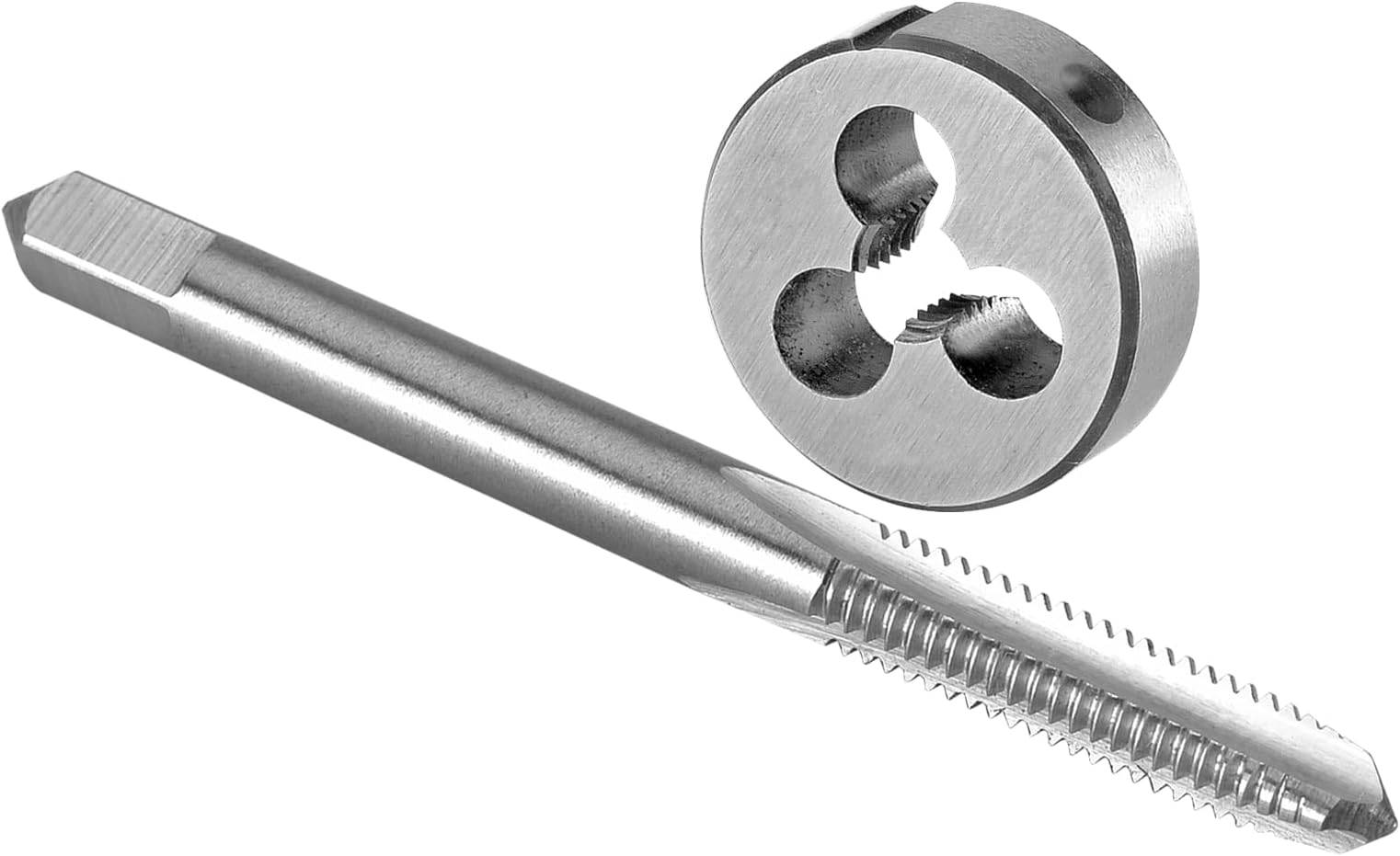 Burkit Gewindebohrer Set 1/4-24 UNC - Schneideisen Rechtsgewinde Metall