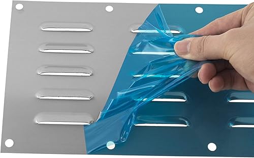 Miniatura 4 de Panel de ventilación de acero inoxidable para accesorios de parrilla, fogatas de mampostería y cocinas al aire libre, 15 x 6-12 pulgadas