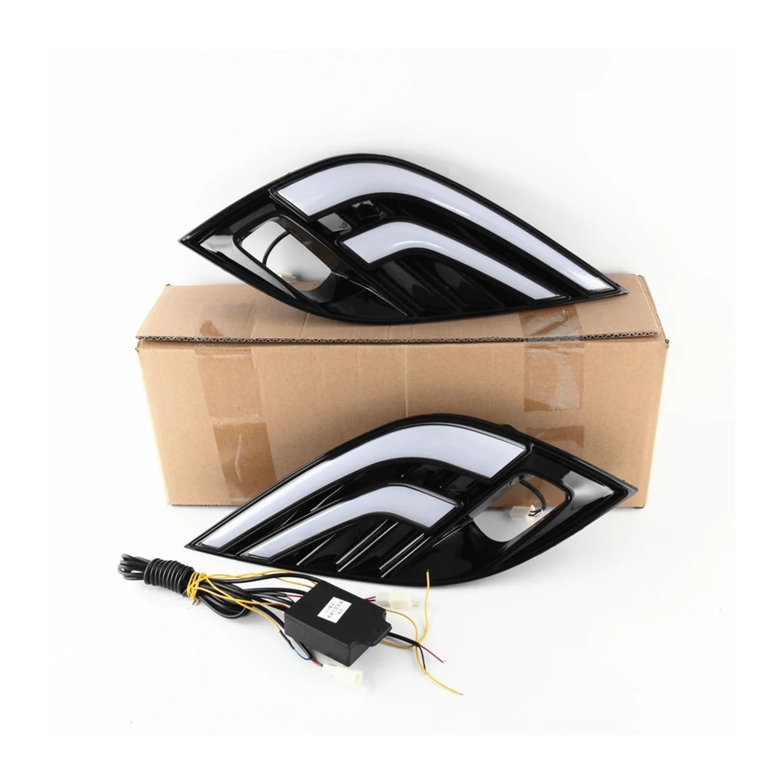 XCZPRKMXY LED DRL Daytime Running Light Front Bumper Fog Lamps Assembly W/Turn Signal Accessories Compatible With Toyota Camry 2018 2019 2020