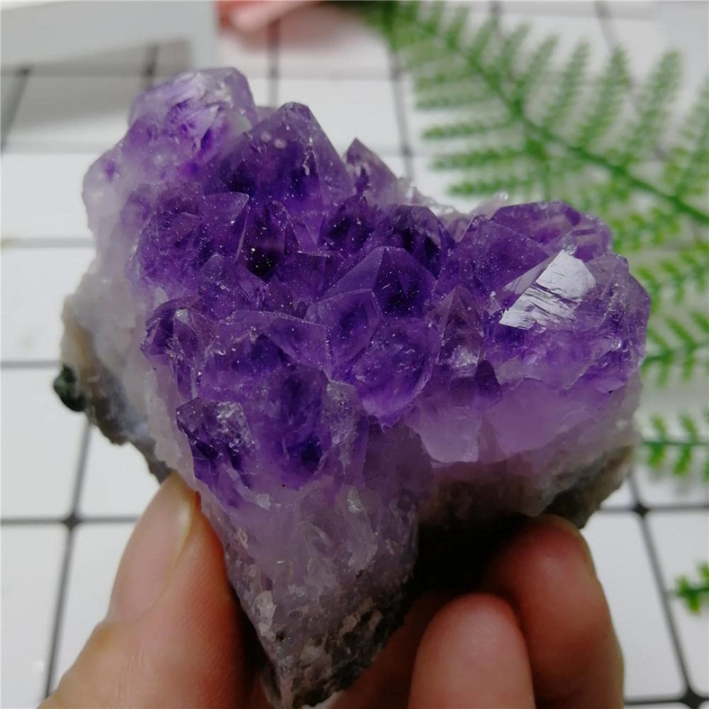 50-360g Natural Dream Amatista Cuarzo Cristal Cluster Amatista Geoda Espécimen Curación-200g