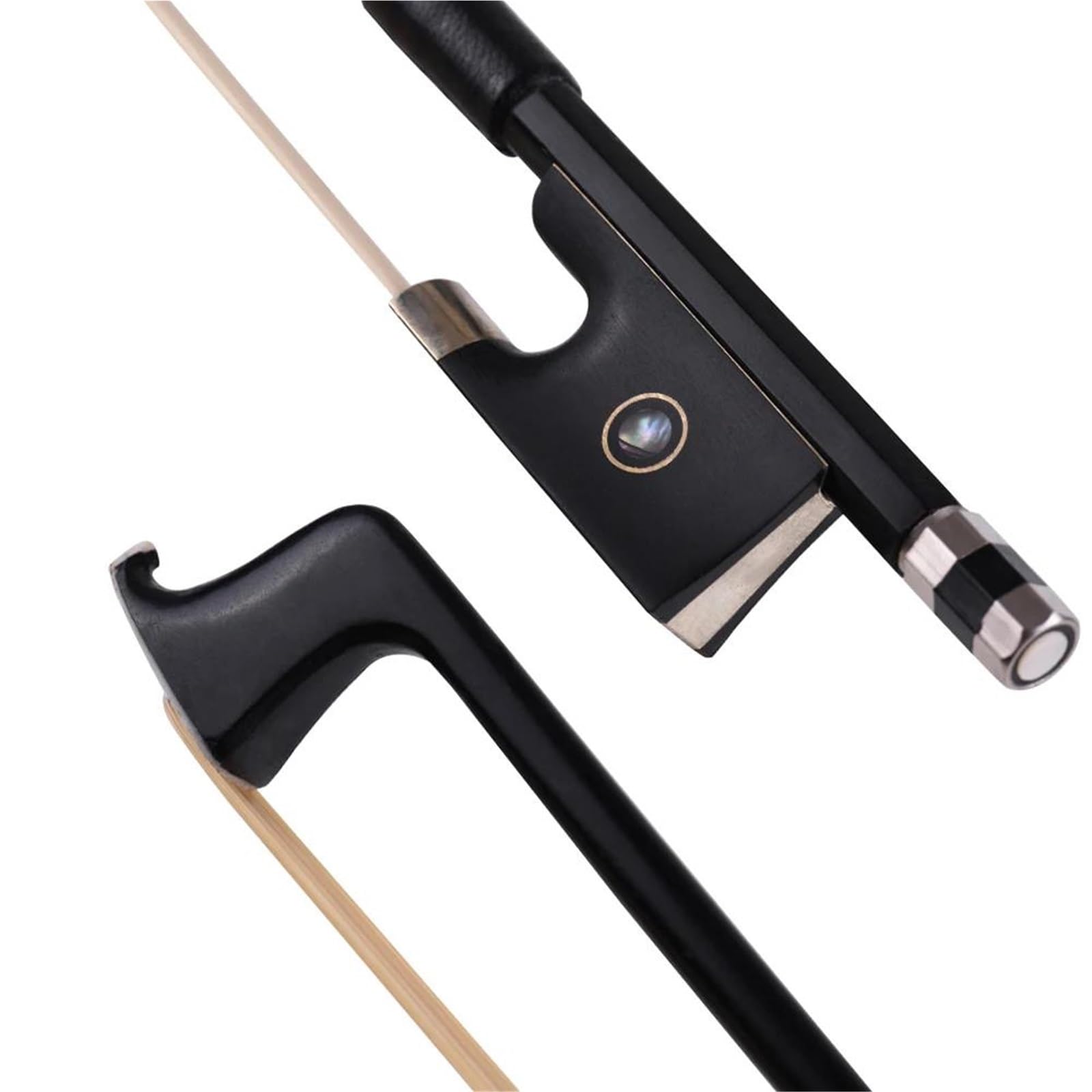 Arcos De Violín De Madera Accesorios De Piezas Rana Ébano Arco Violín Tamaño Completo Carbono