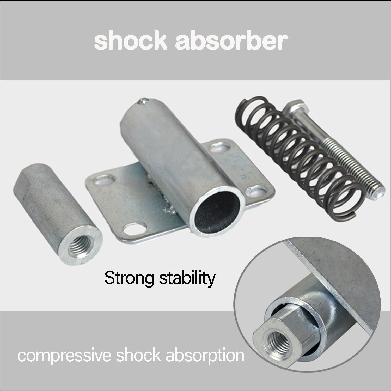 Rotella Girevole Per Cancelli - Poliuretano - Con Molla - Capacità 50 Kg - Diametro 50 Mm - Foto 13