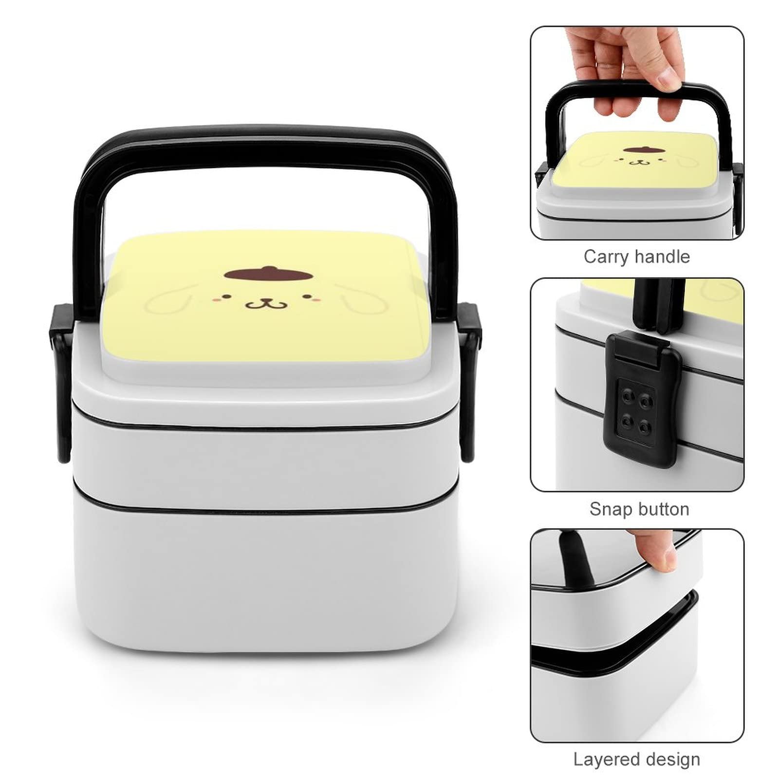 Amazon | ポムポムプリン 弁当箱 2段 ふんわり盛れる ランチボックス