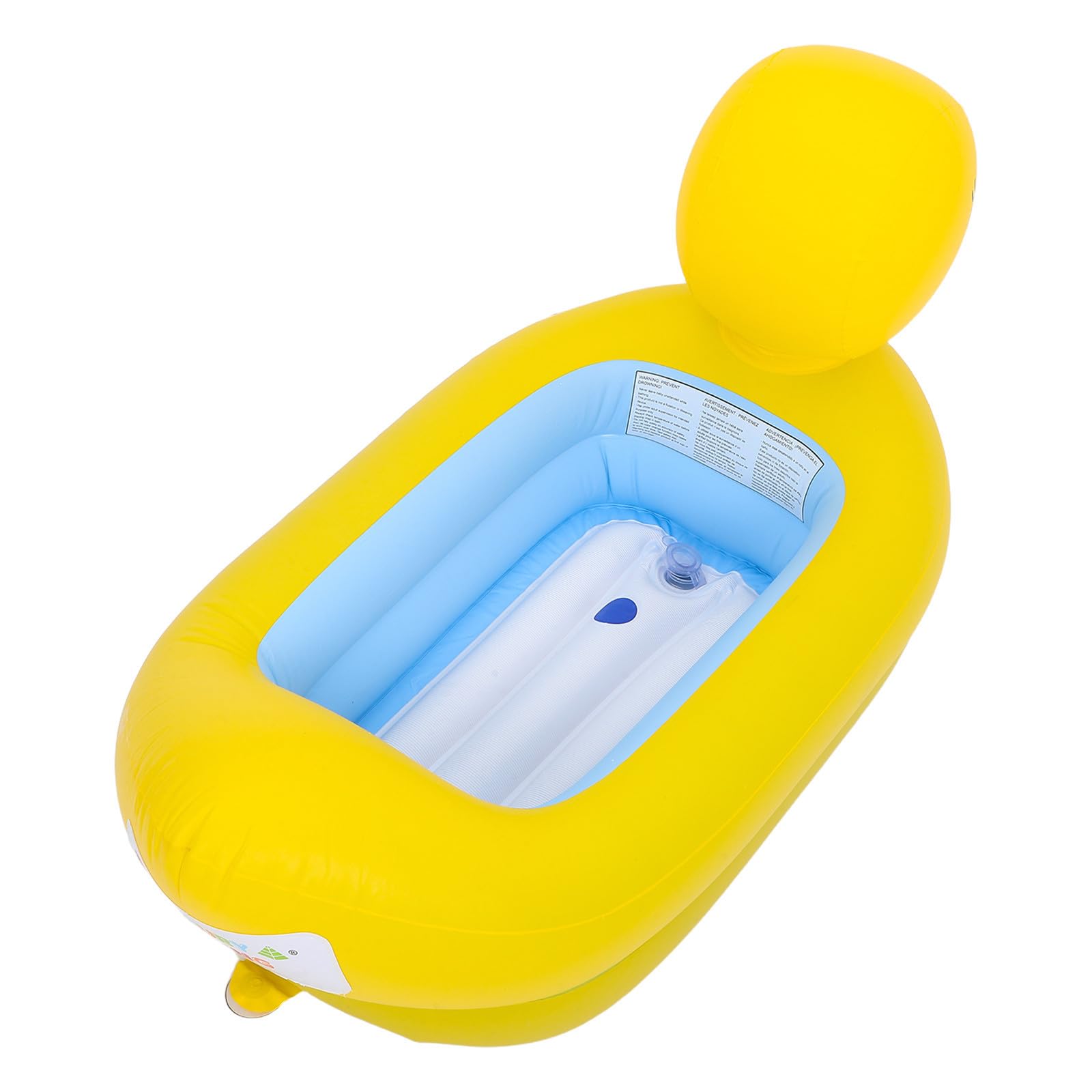 Bañera Inflable Portátil para Bebés y Recién Nacidos, Pato Amarillo