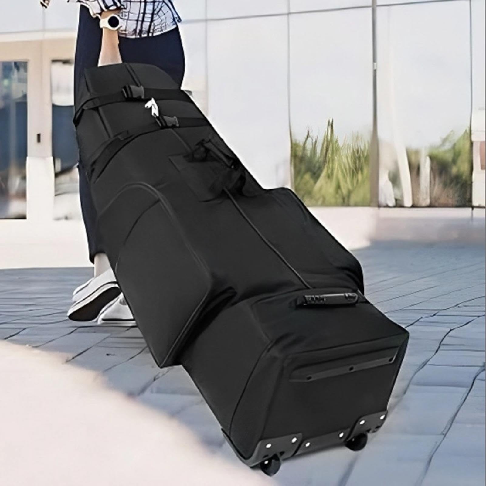 Funda de Viaje para Palos de Golf - Bolsa Organizadora Impermeable y Portátil con Ruedas para Volar | para Mujeres y Hombres