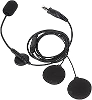 Vista 9 de Emoshayoga Auricular para casco de motocicleta, transmisión estable de 0.276 in. Enchufe de radio bidireccional, micrófono, sonido claro, a prueba