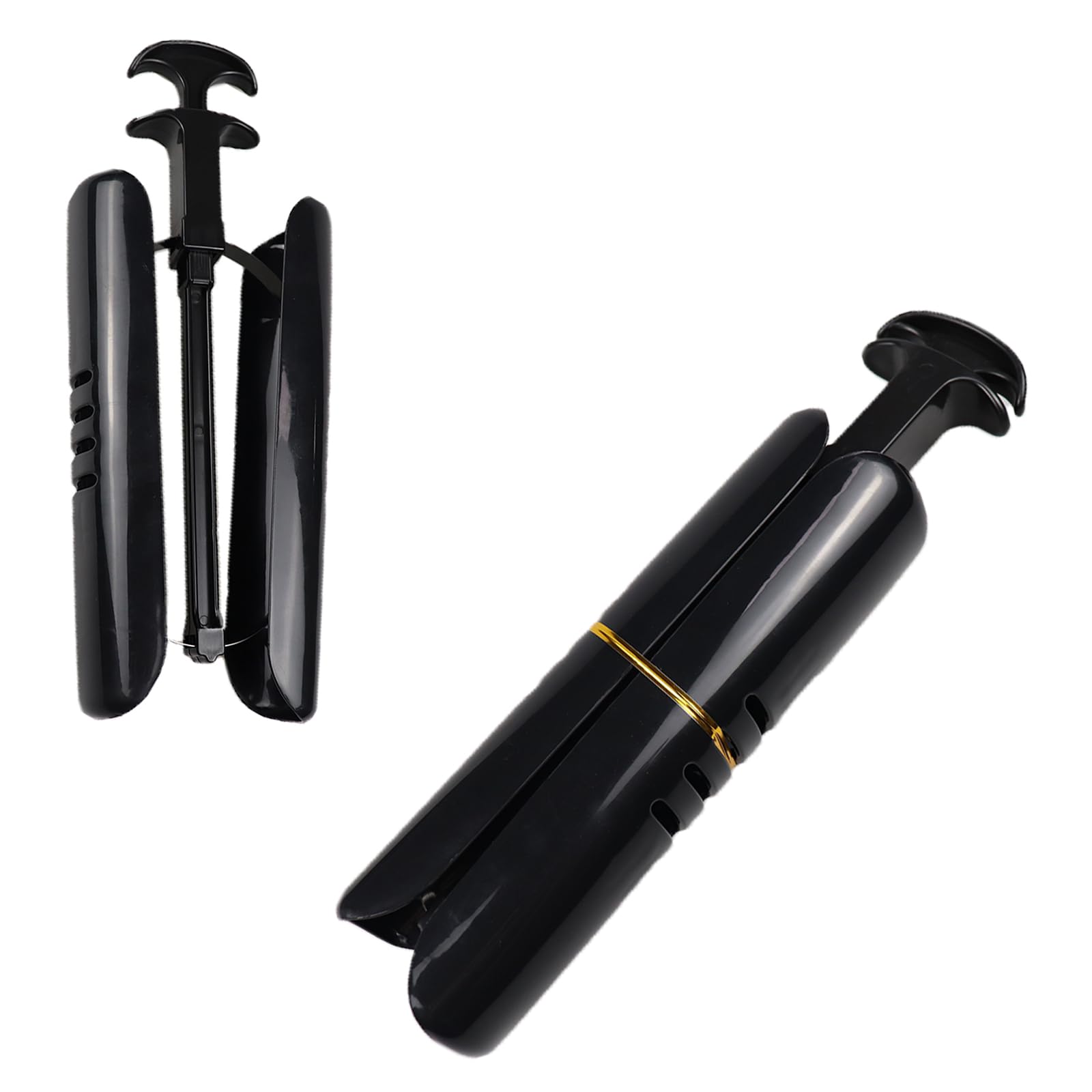 2 Piezas Moldeador de Botas, Moldeador de Botas de Plástico, Negro, Ajustable, Adecuado para Mantener la Forma de las Botas