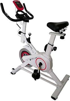 VFİT SB100 Pro Beyaz Spin Bike Elden Nabız Ölçer Direnci Ayarlanabilir Sessiz Çalışır, Beyaz