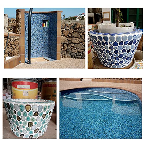 200G Ceramics Mosaic Tiles Random Color Raindrops Shape Mosaic Ceramics Pieces For Diy Crafts Home Decoration(18X28Mm) #TOP5