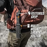 Vista 2 de Gerber Gear StrongArm - Cuchillo de Campamento y Caza de Hoja Fija con Pomo de Impacto y Funda - Equipo de Supervivencia Premium - Fabricado