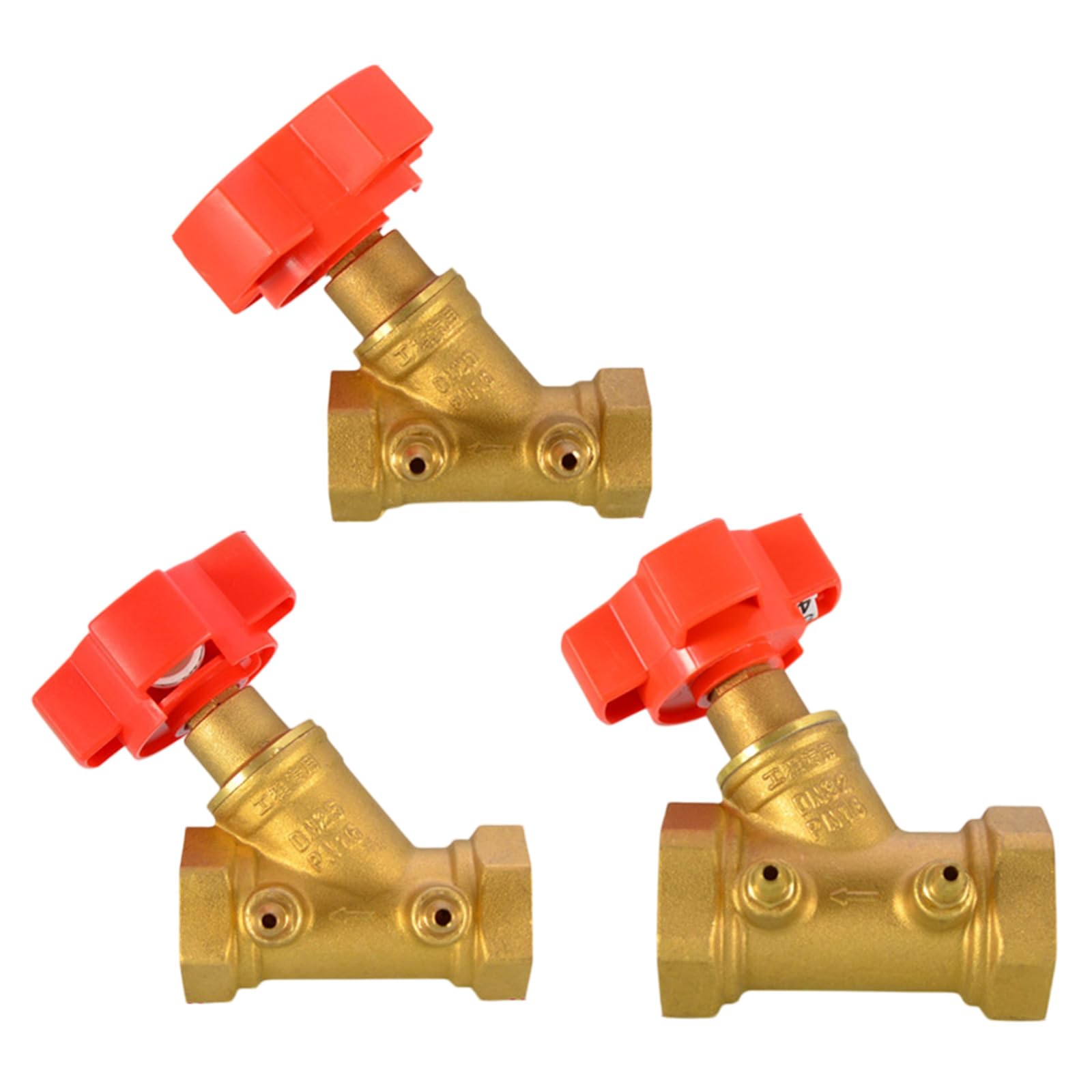 Ottone Professionale Valvole Controllo del Flusso con Pressione Sistemi Riscaldamento per Porte Valvole bilanciamento per Tubi Varie Dimensioni Sistemi Riscaldamento per Porte per Tubi