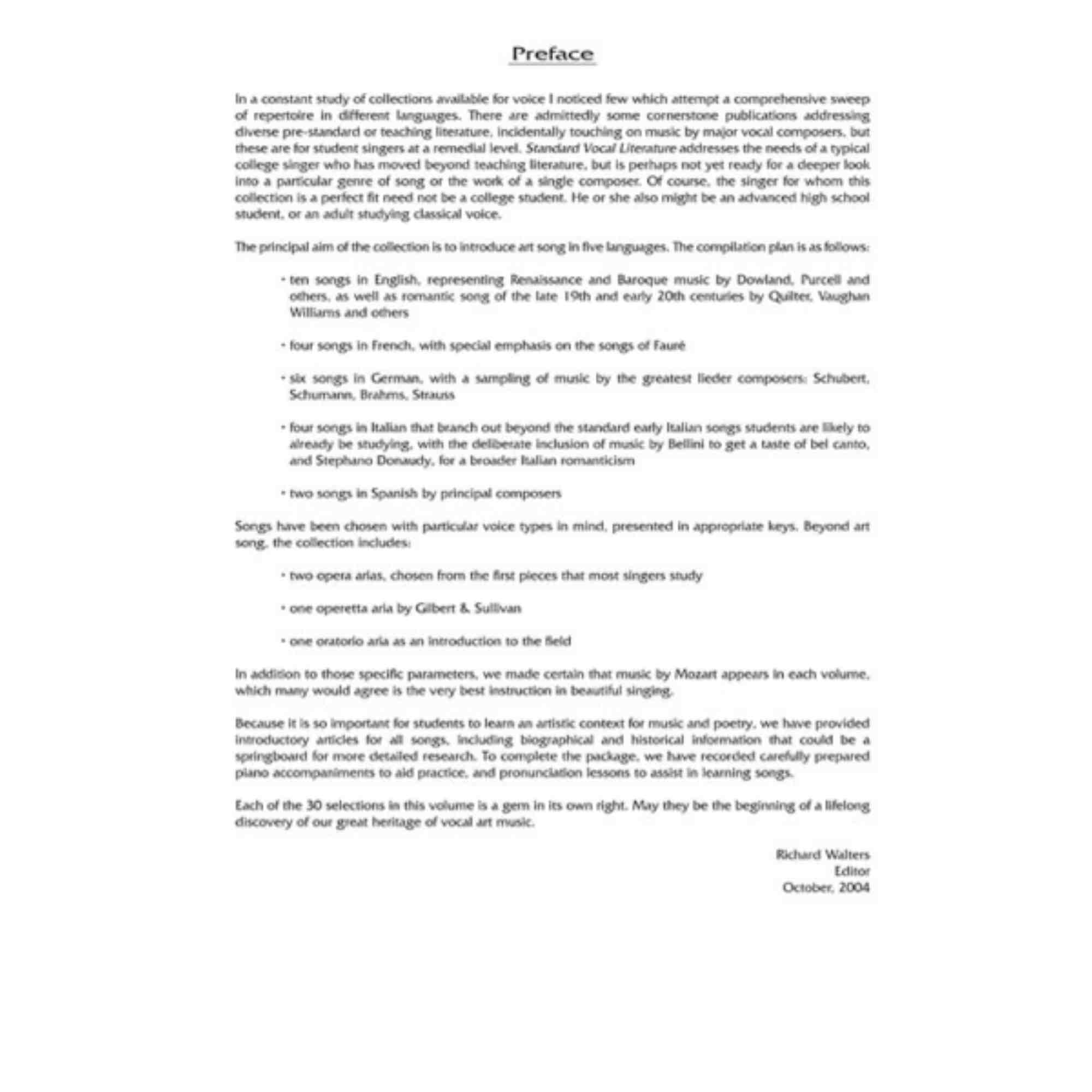 Richard Walters Standard Vocal Literature | Mezzo-Soprano Songbook with Online Audio | Vocal Sheet Music Collection | 30 Art Songs, Opera Arias and Pronunciation Lessons | Hal Leonard Vocal Library - Image 3