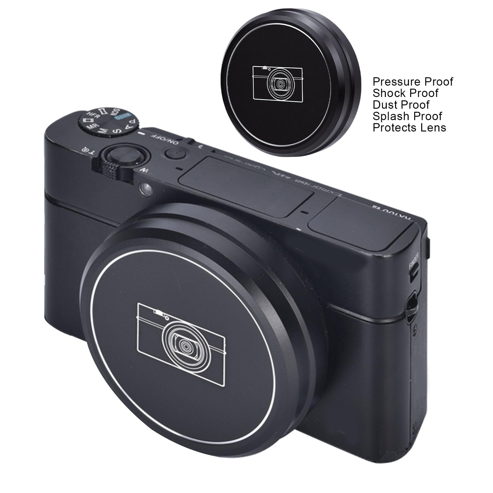Amazon | Acogedor 56mm メタルレンズキャップ RX100 M6 M7 ZV1 ZV1 II