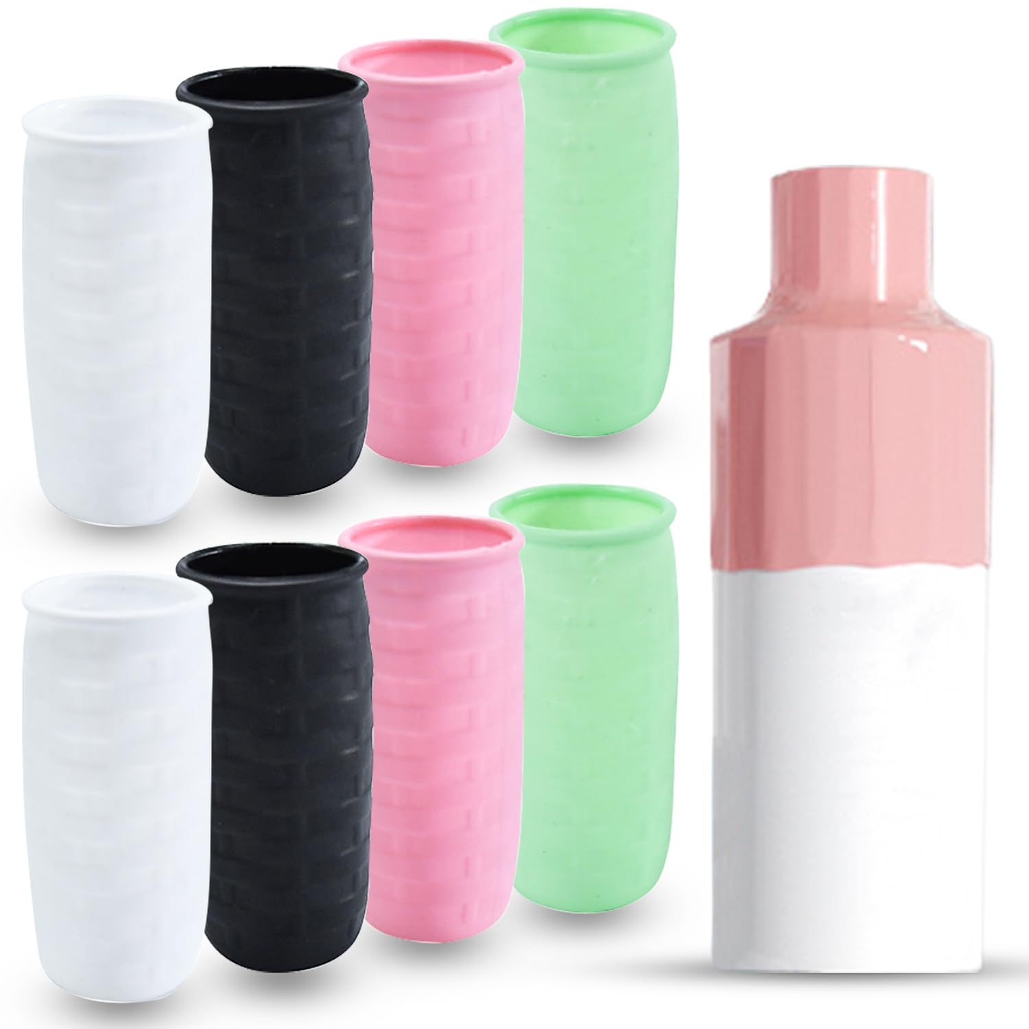 8 Copri Bottiglie In Silicone Da Viaggio - Antiperdita Per Shampoo, Bagnoschiuma E Articoli Da Toeletta - Foto 11