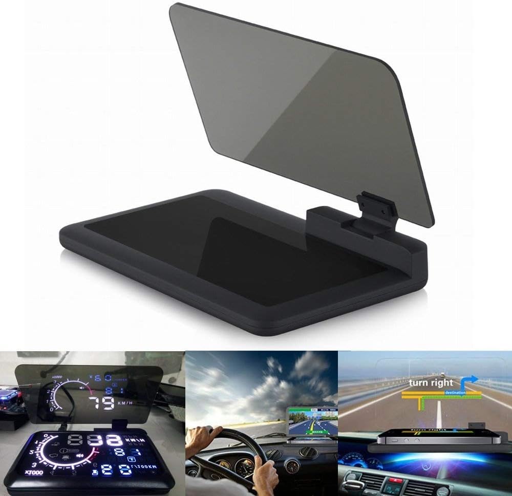 HD Reflection Smartphone Navigation Head Up Display Holder for 6 inch Phone & HUD