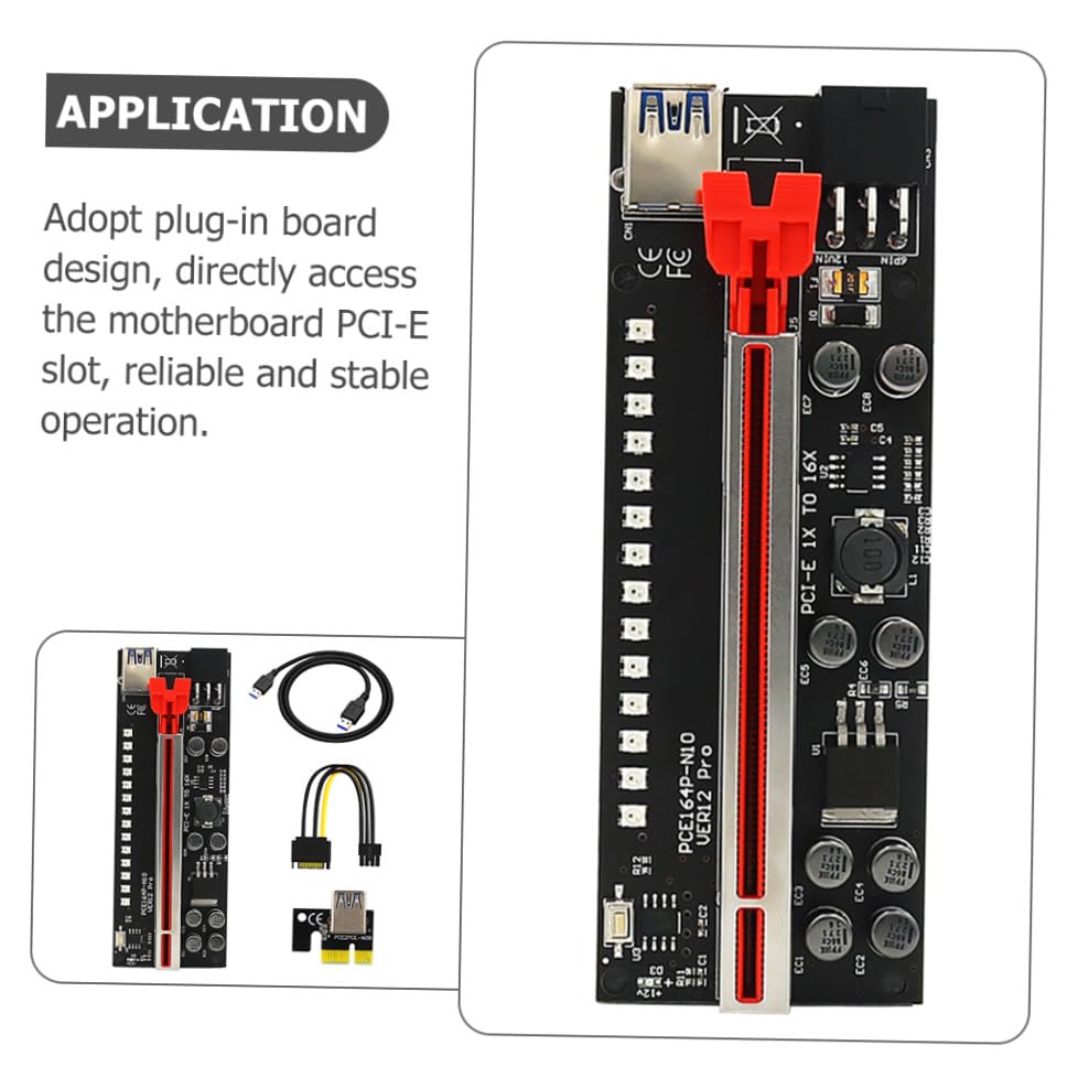 Riser PCIe pour GPU NUOBESTY évite la surchauffe câble extension minage