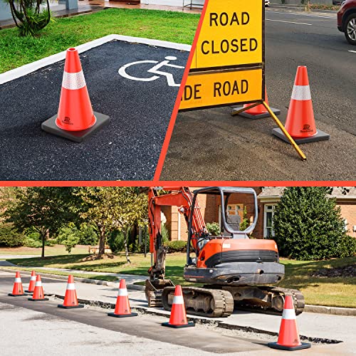 Roadhero SAFETY18-4-BLK Pack Traffic Safety Cones 18 Inch thumb #1