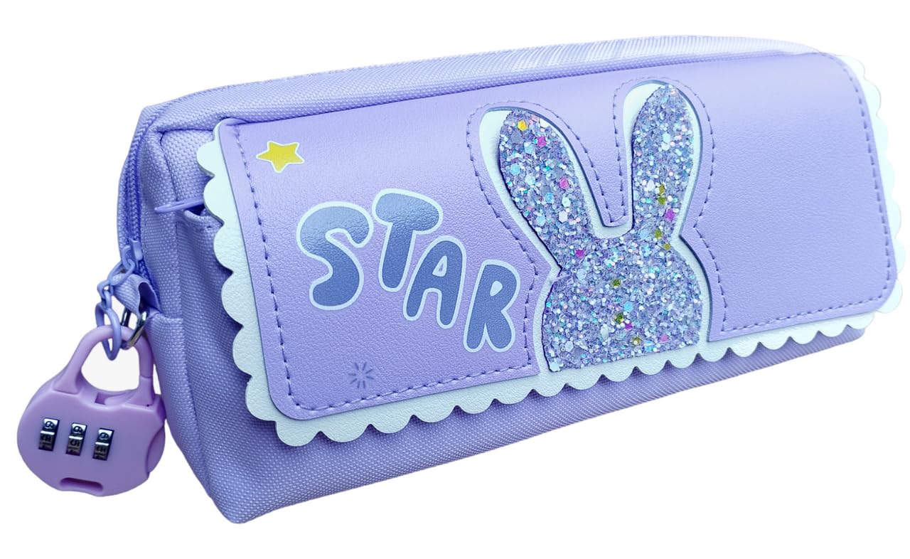 SHREE TECHNESH Rabbit Face Password Lock Pencil Pouch for Girls | Multipurpose Pencil Case for Student Boys & Girls Pencil Box | Blue (B0CB8SNL1C) Amazon Price History, Amazon Price Tracker