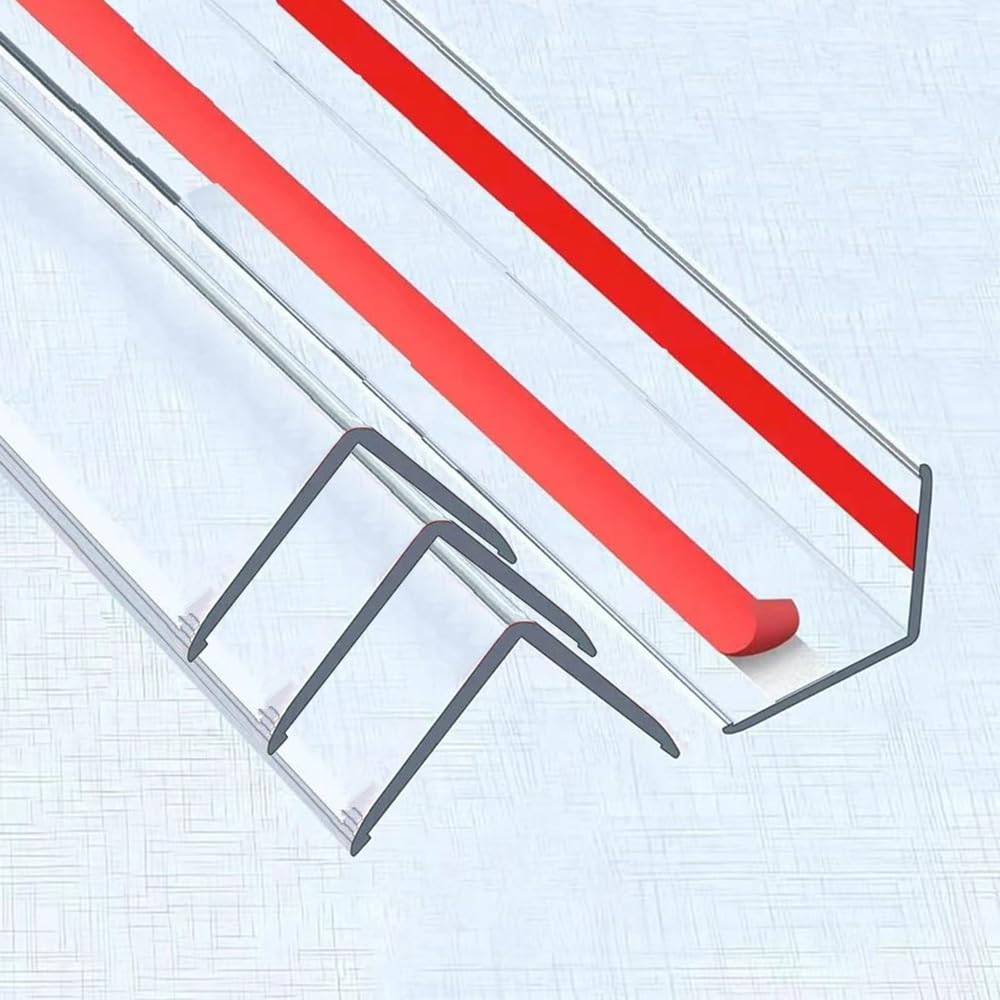 Transparenter selbstklebender Wand-Eckenschutz, Kantenschutz & Eckenschutz für Wand, Möbelecke, Tür, einfach zu installieren für Baby (4 Stück, 2,5 x 100,3 cm)