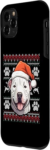 Vista 23 de iPhone XS Max Dogo Argentino Santa Hat Christmas Funny Dog Mom Dad Case
