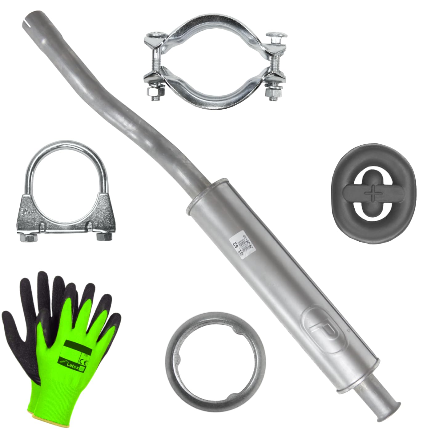 POLMOstrow Auspuff Mitteltopf für Audi 80 B4 1.6 1.9 TD 1.9 D 2.0 Stufenheck, Kombi Avant 1991-01.1996