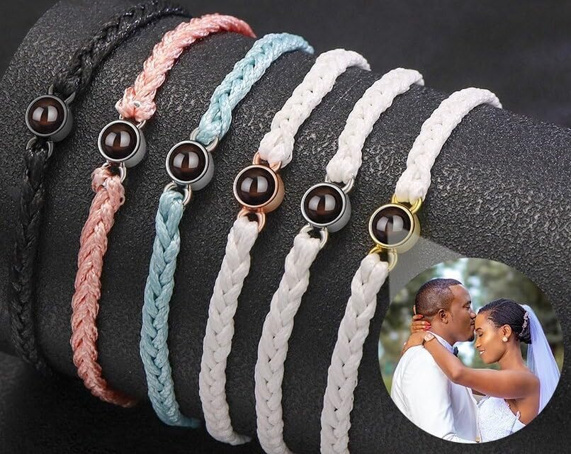 Miniatura 3 de Pulseras personalizadas con imagen en el interior Pulseras de proyección personalizadas con fotos, foto personalizada, aniversario conmemorativo,