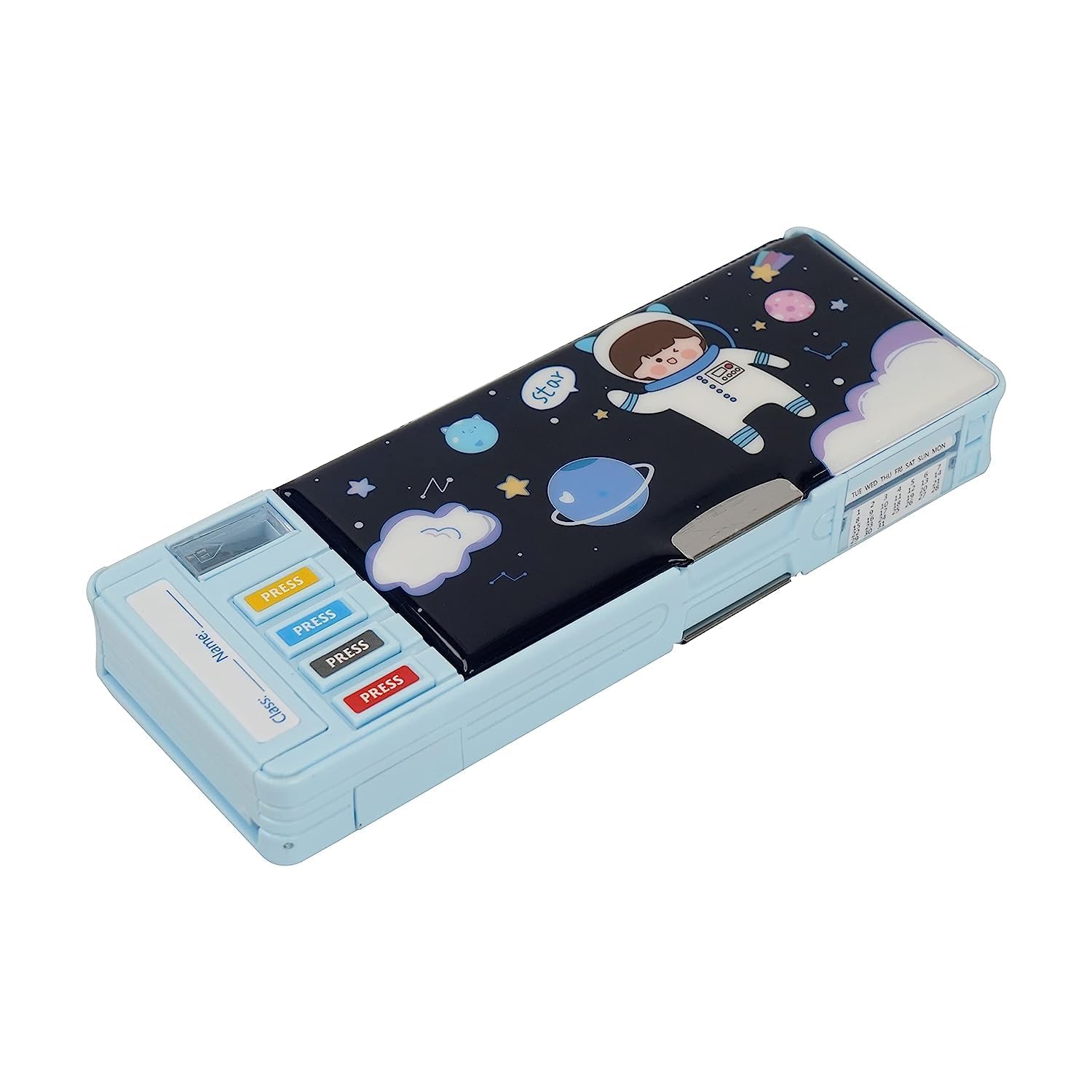 MANAKI ENTERPRISE Plastic Multifunctional Pencil Box For Kids,Space Pencil Box For Boys,Kids Pencil Box For Boys & Girls,Magnetic Pencil Box,Pop Up Pencil Box,Space Themes For Kids-Multicolor (B0CBVRH13X) Amazon Price History, Amazon Price Tracker