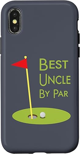 Funda para iPhone XXS Best Uncle By Par Golf Temático para Tío de Golf