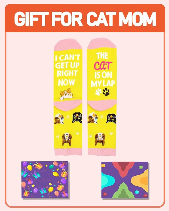 Calcetines de Gato para Mujer Hombre, Regalos para Amantes de Animales miniatura 2
