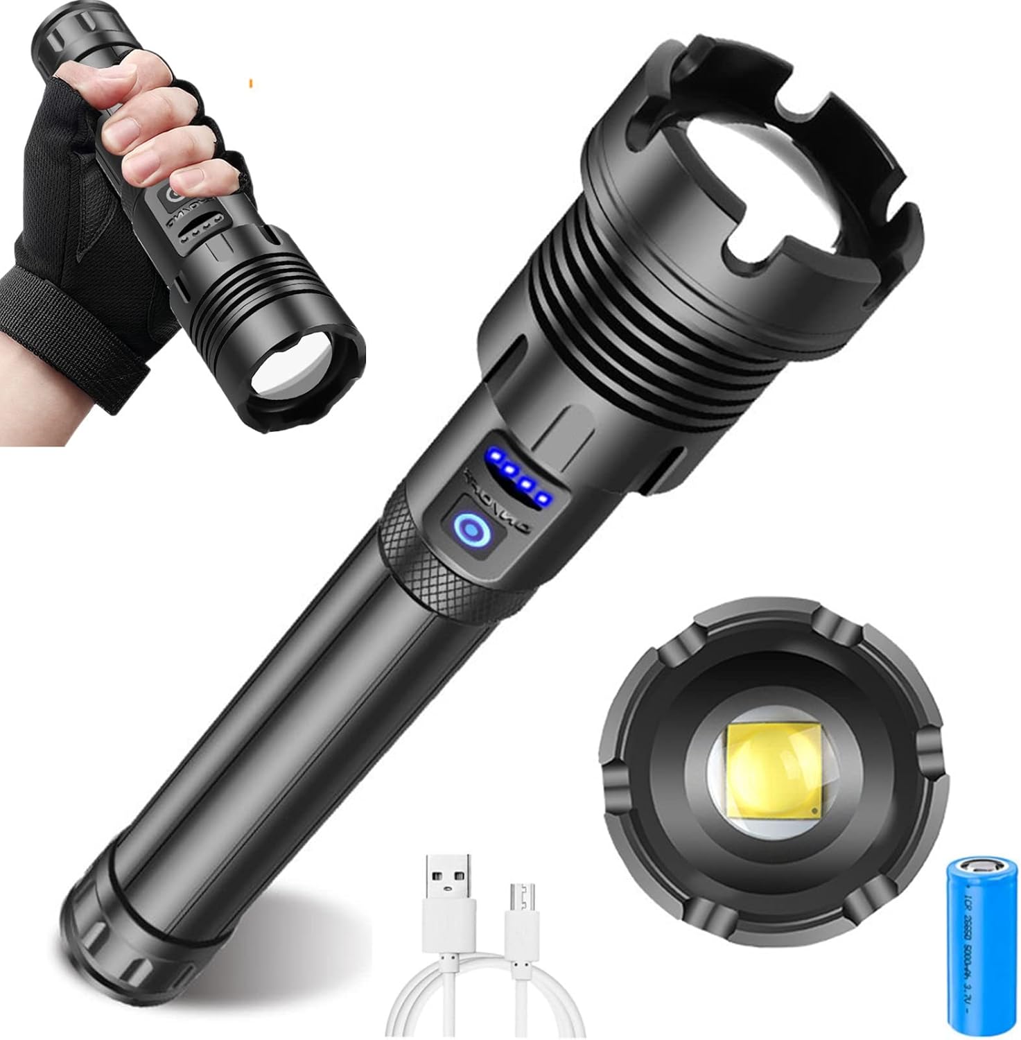 USLEAN Mattibom Flashlight, Flashlights High Lumens