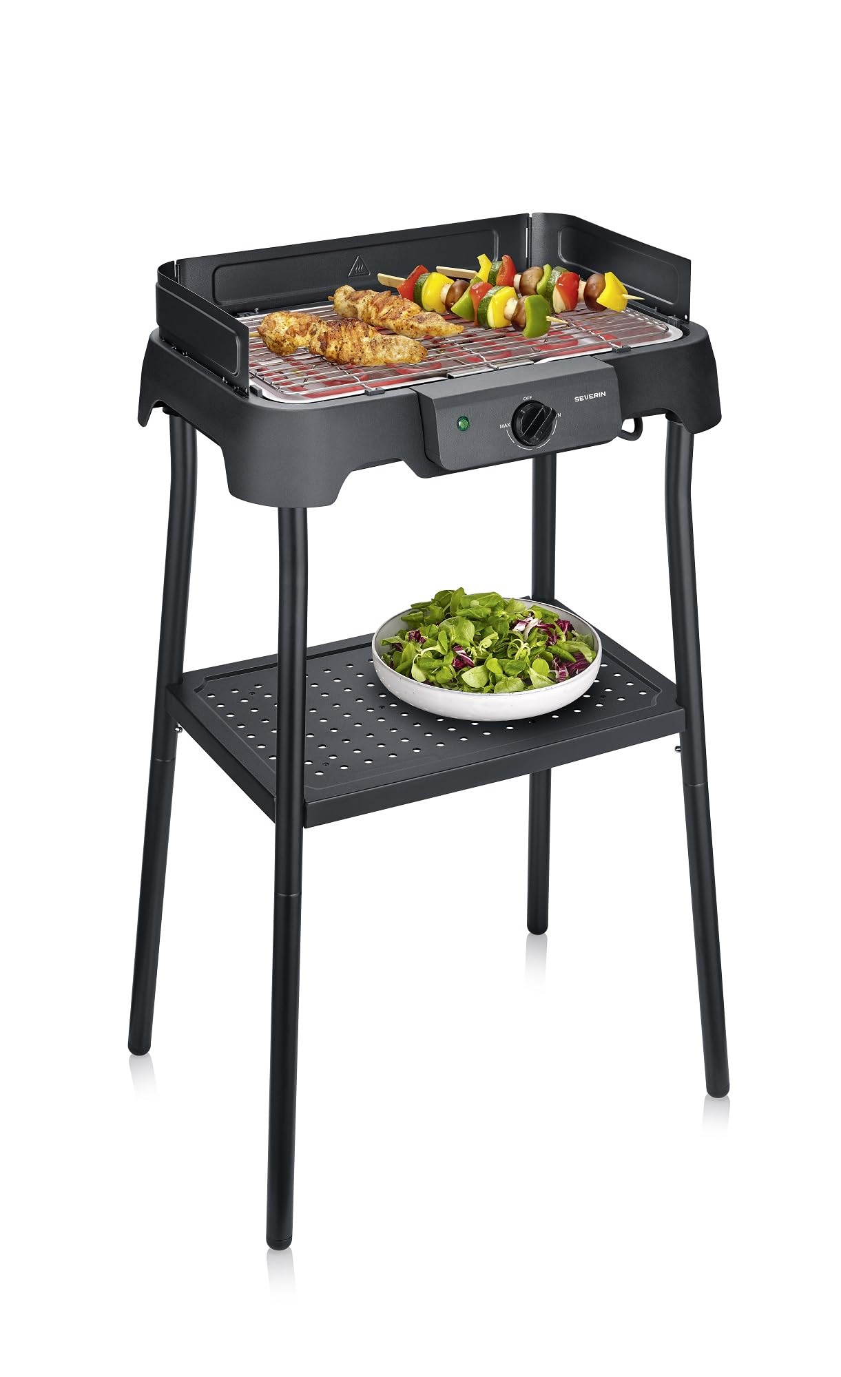 SEVERIN Grill stołowy z aluminiową płytą grillową i stojakiem PG 8596