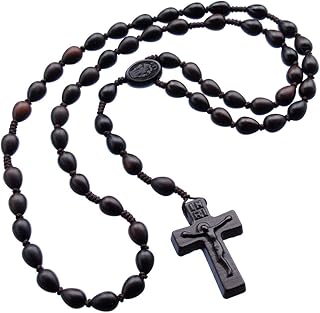 5 Decade Jujube Wood Teardrop 10mm Rosary