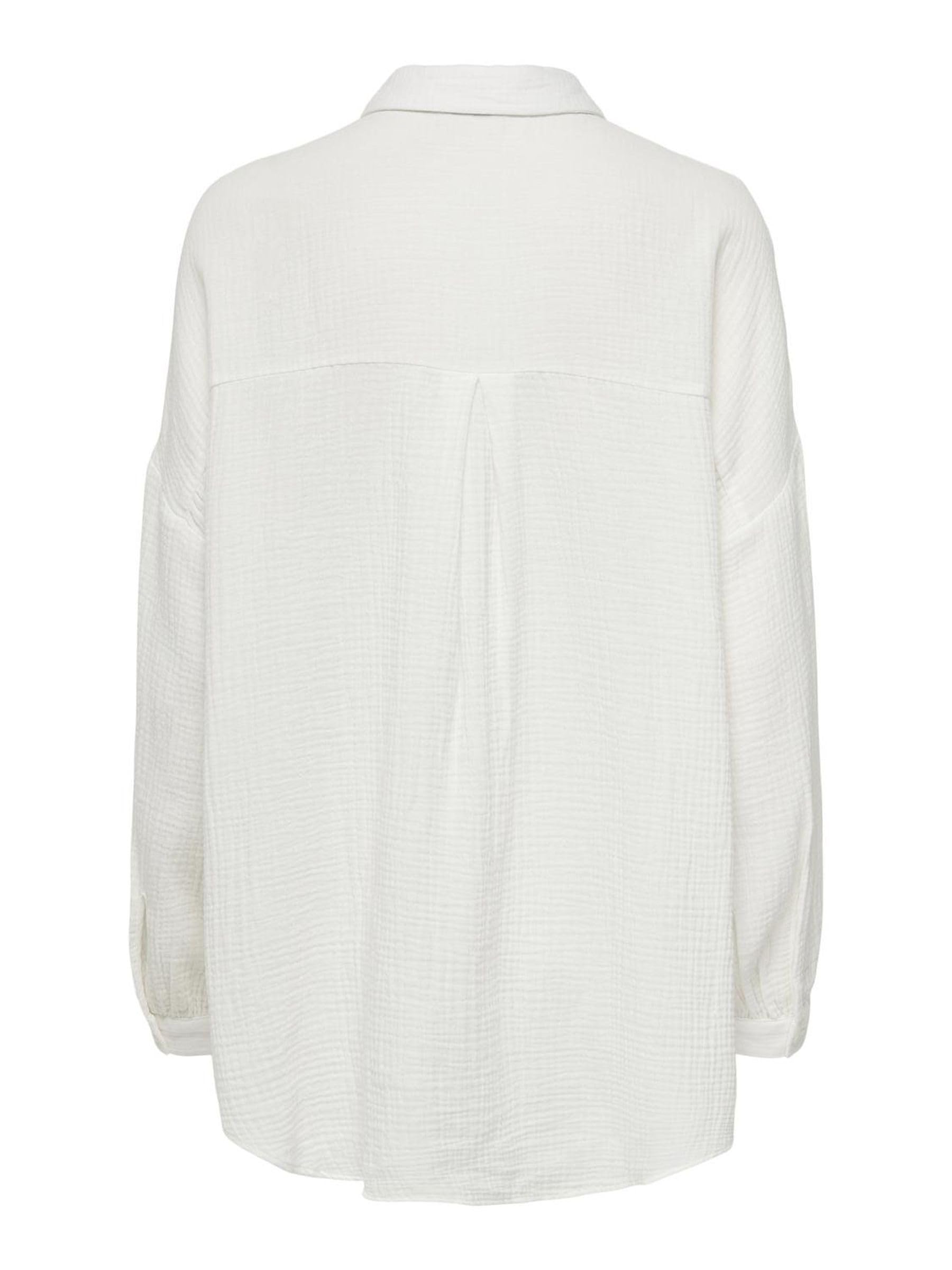 ONLY Onlthyra Oversized Shirt Noos Mujer Manga Larga Beige Más Grande
