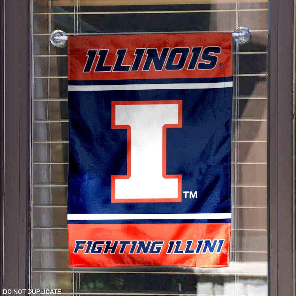 College Flags & Banners Co. Illinois Fighting Illini Garden Flag