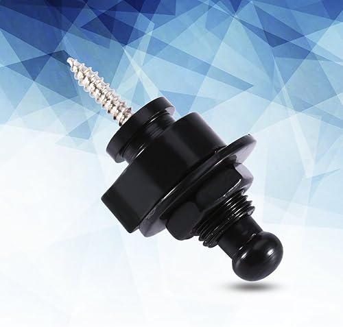 Miniatura 9 de Tbest Cerraduras de correa para guitarra, bloqueo de liberación rápida, 10 unidades por bolsa, correa de guitarra de metal, cerraduras y botones,