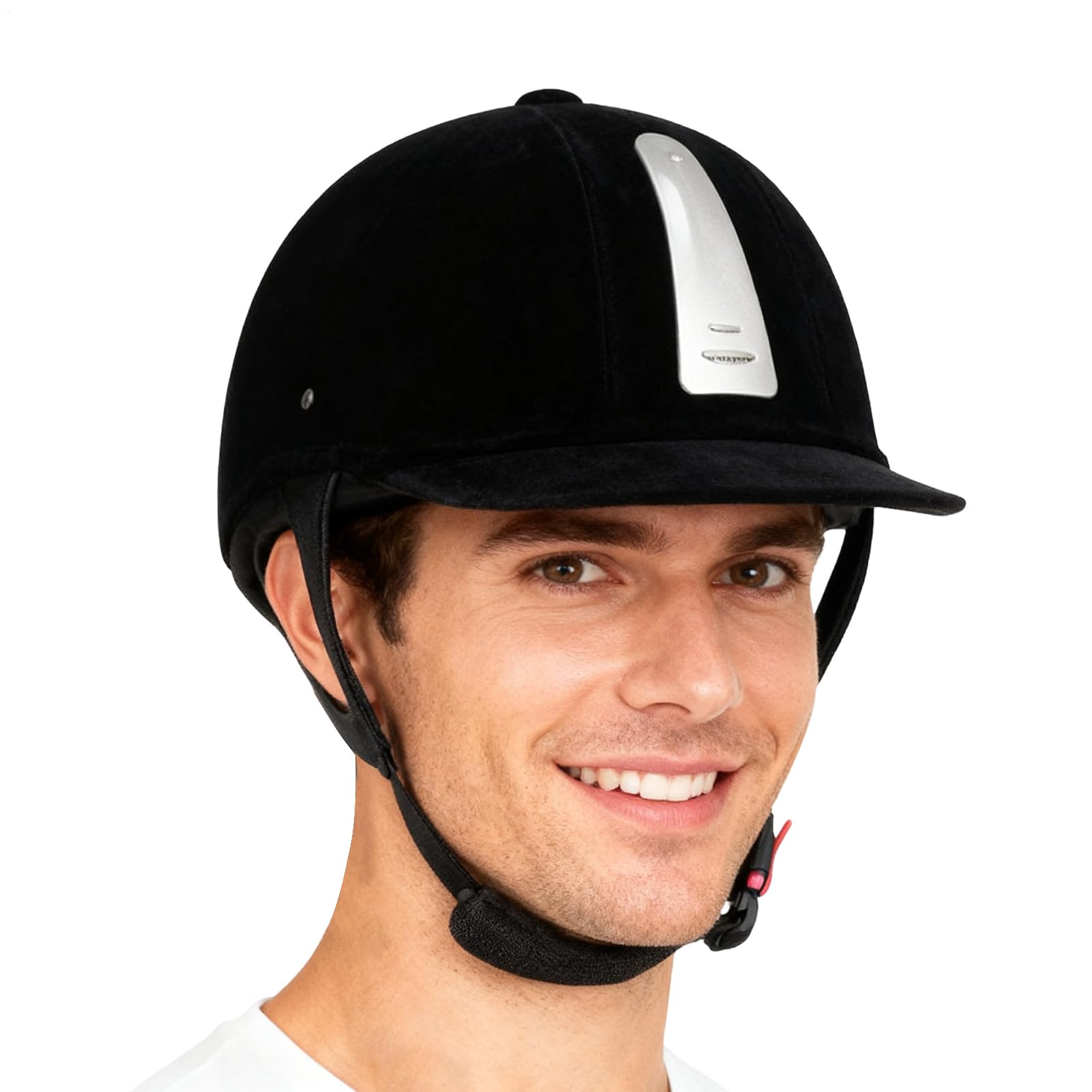 Casco de equitación, equipo de protección de cabeza de terciopelo | Casco ecuestre ligero para competición y entrenamiento, jóvenes y adultos en deportes ecuestres