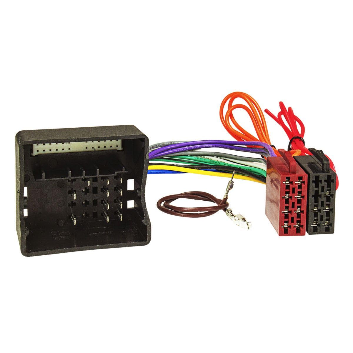 tomzz Audio 2434-005 Doppel DIN Radioblende Set kompatibel mit Mercedes A W169 B W245 Sprinter W906 Vito Viano W639 schwarz mit Quadlockadapter ISO Antennenadapter ISO DIN