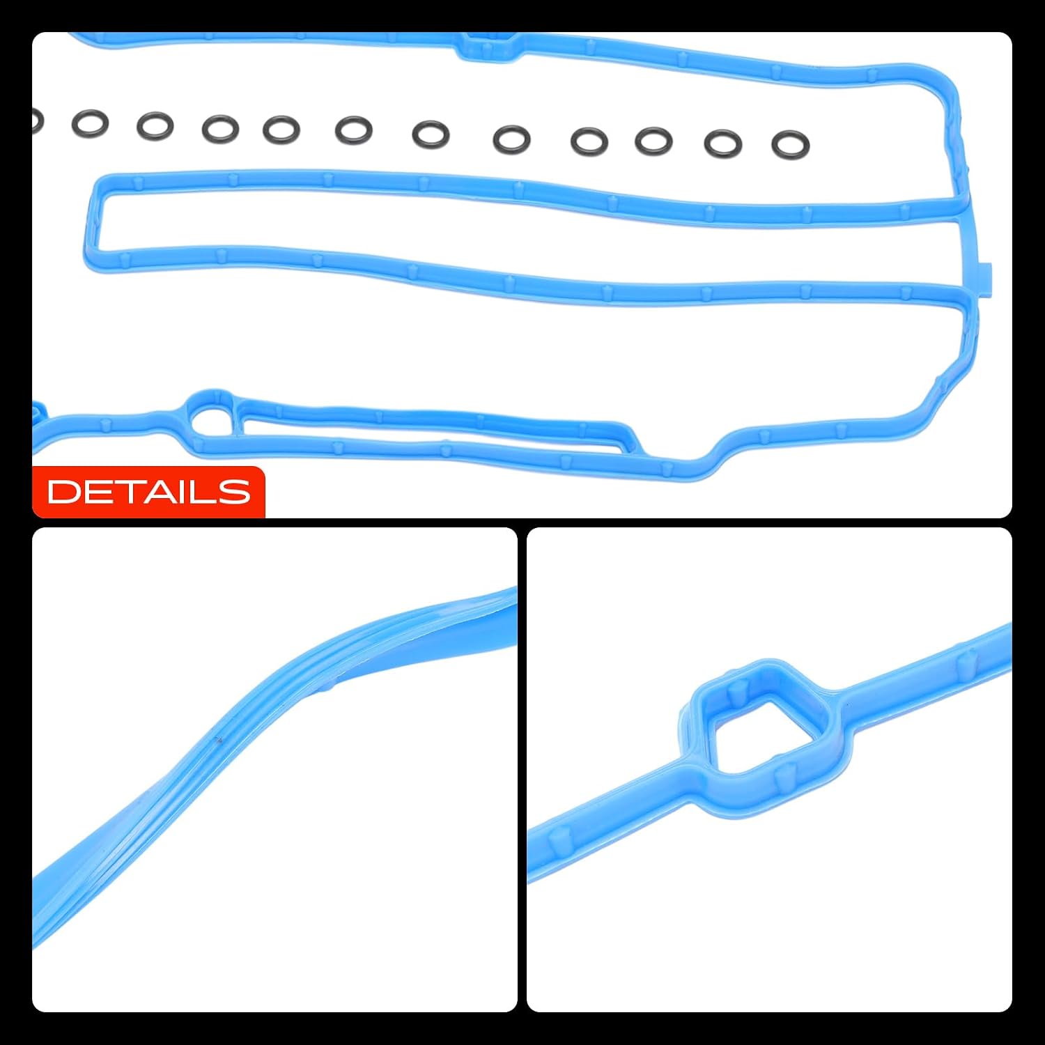 A-Premium Engine Valve Cover Gasket Set Compatible with Chevy Cruze 2011-2016, Sonic 2012-2020, Trax 2013-2021, Volt 2011-2015, Cruze Limited 2016 & Cadillac ELR 2014-2016 & Buick Encore, L4 1.4L