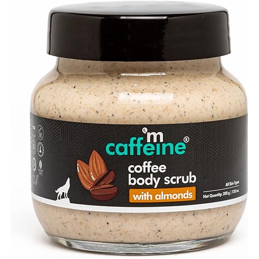 mCaffeine Almond Coffee Scrub - Tan Removal 200gm