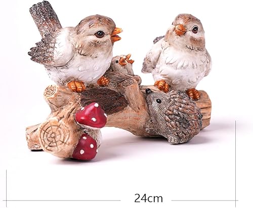 Miniatura 6 de HAUCOZE Decoración de Navidad Estatua de pájaro Estatua Estatua Estatua Moderna Escultura Regalos para el Hogar Poliresina