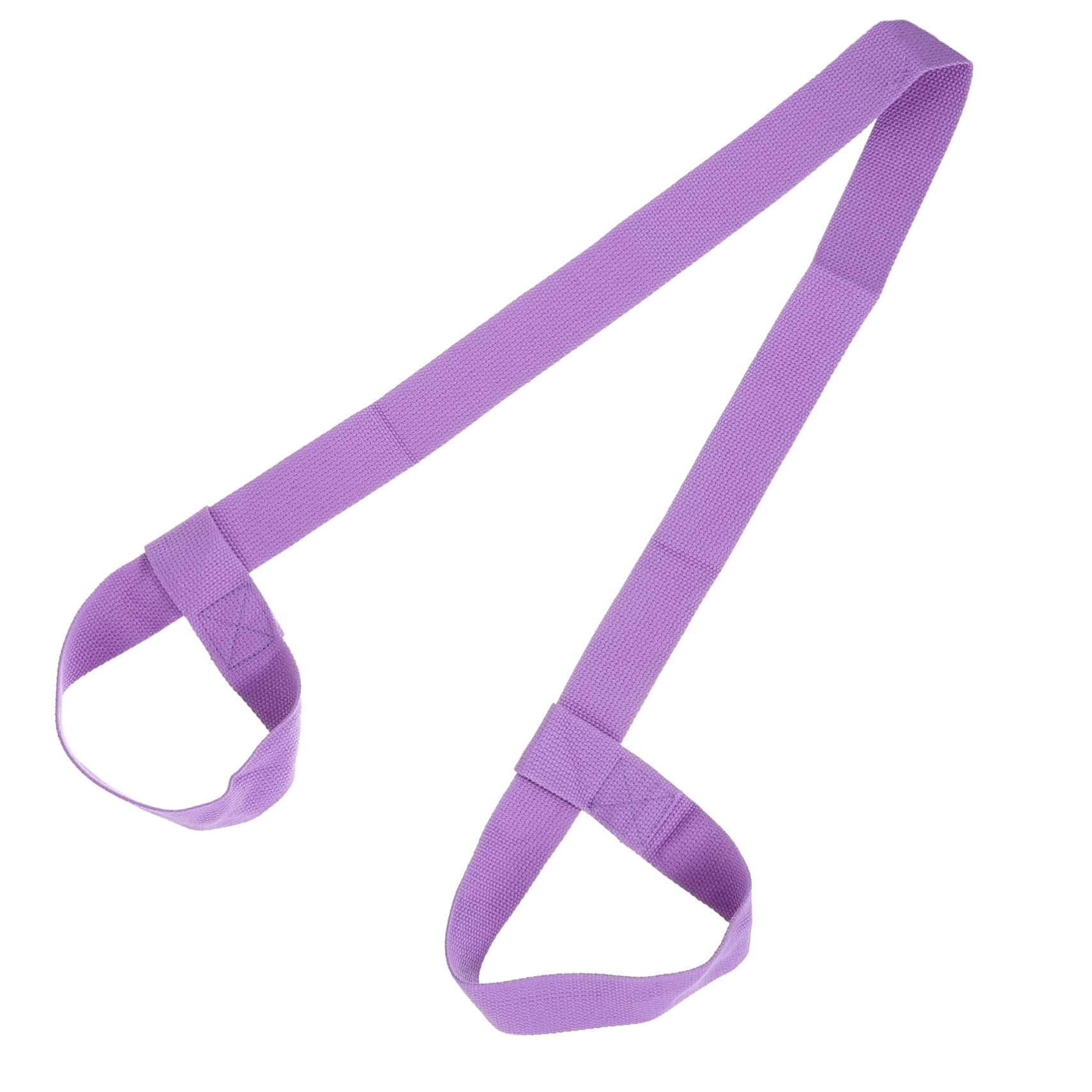 ibasenice Yoga Tie Rope for Thick Exercise Multi-function Yoga Roller Strap Carrier Sling Fitness Travel Mat Gym Stretch Exercise Band Skate Carrier Band Sturdy Mat Sling Purple Pure Cotton