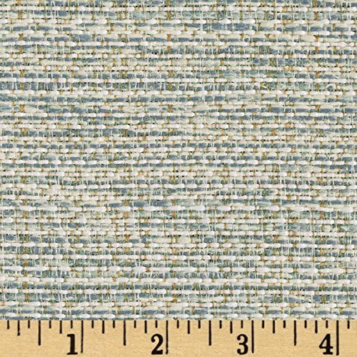 Magnolia Home Fashions Upholstery Boulder Basketweave Fabric by The Yard, Spa