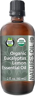 Best Eucalyptus Lemon Essential Oil Pure Certified Organic Therapeutic Grade 60ml