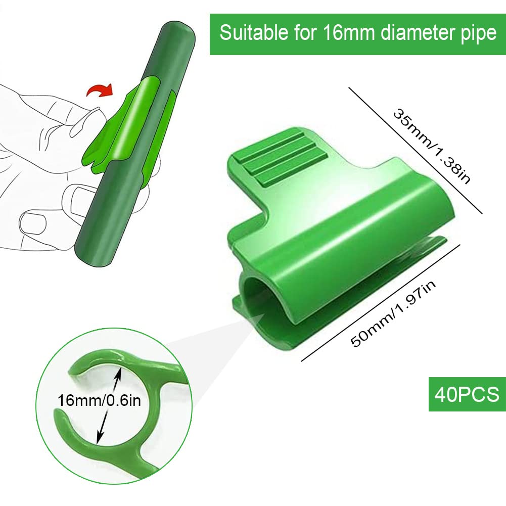 Zerodis 100 pezzi Mini clip per innesto per piantine Piante in plastica per innesto Clip di fissaggio Attrezzi da giardinaggio per innesto di piantine di frutta e verdura