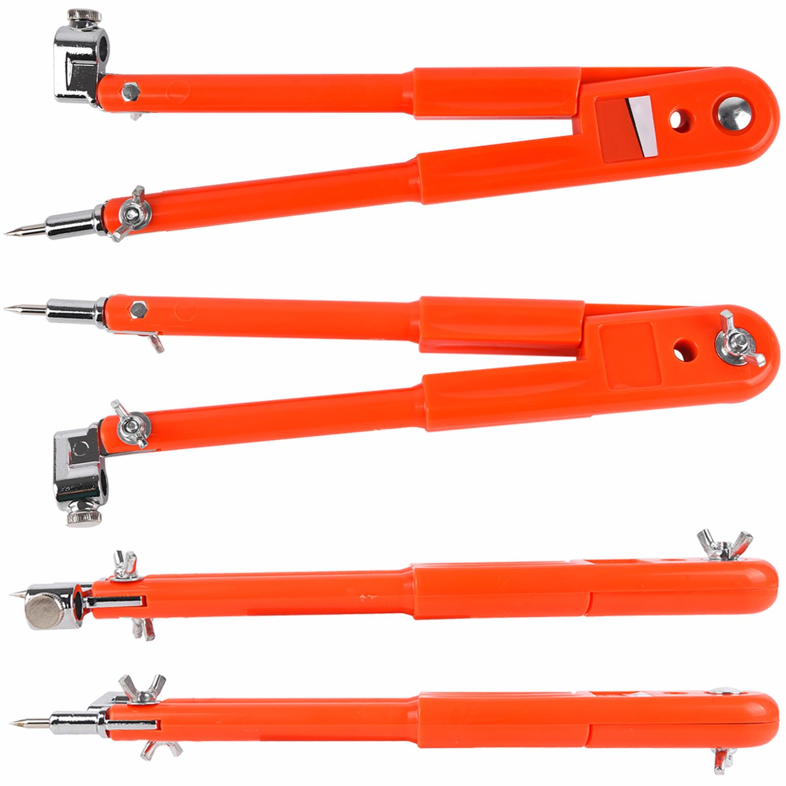 Boussole professionnelle pour le travail du bois, grande boussole, outils de charpentier pour dessin, dessin, travail du métal, 25 cm