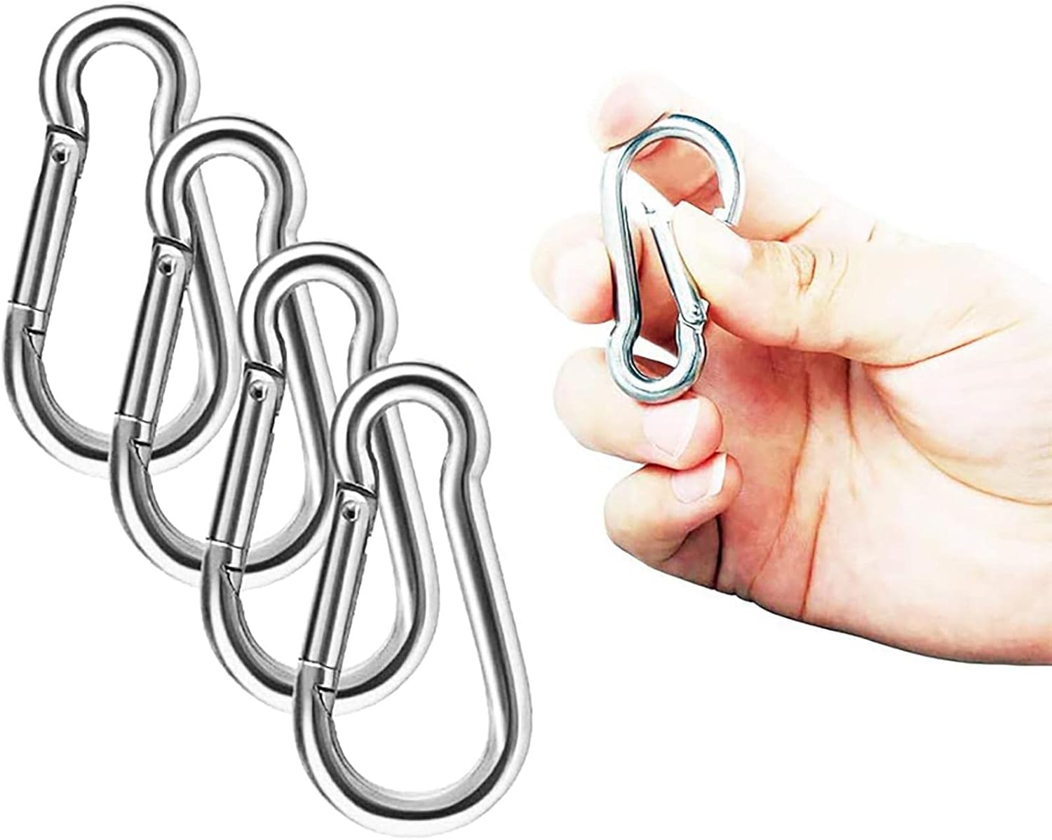 ステンレスアイプレート - オーバル ステンレス マリン フック - 4 個のネジマウントフックタフネス天井 &amp; 壁マウント